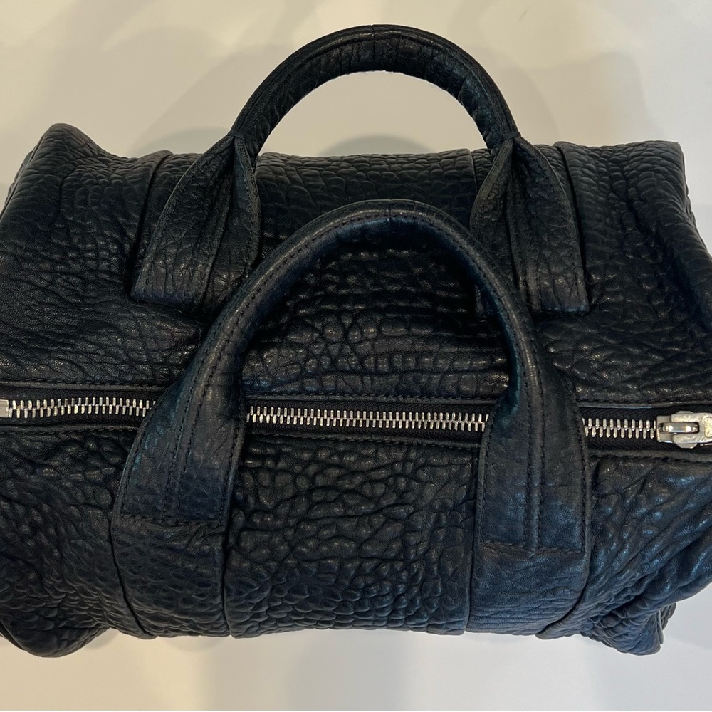 Alexander Wang Black Pebbled Lambskin Rocco (Duffel) handbag